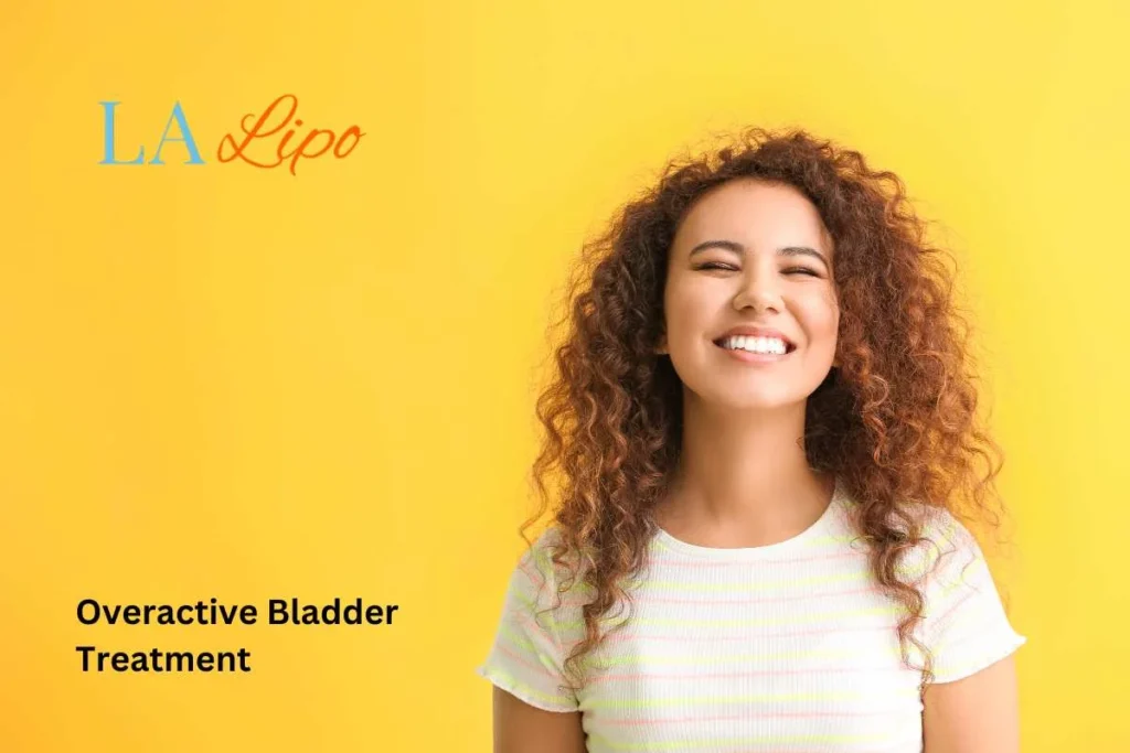 woman smiling about overactive bladder treatment Vauxhall solutions